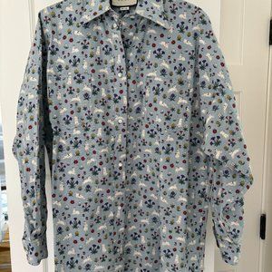 Gucci bunny floral oversize shirt size 40
